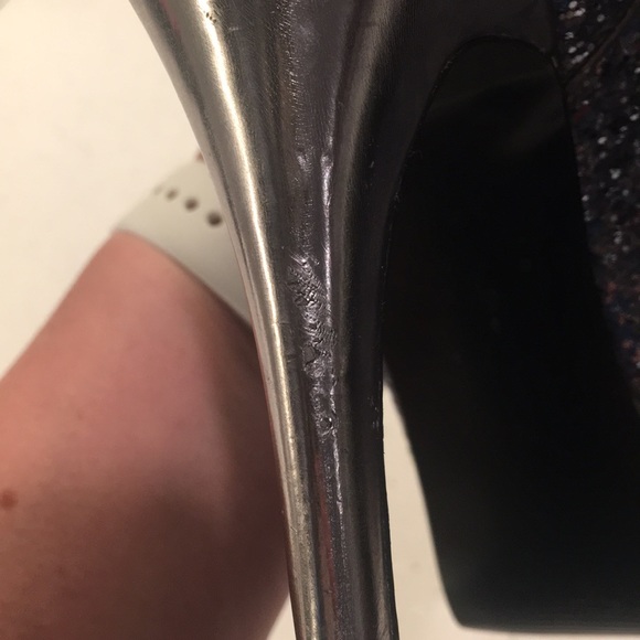 Guess Silver Glitter Heels - Picture 6 of 8